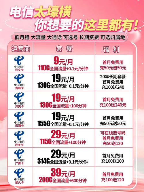 电信卡哪个省套餐好用点?