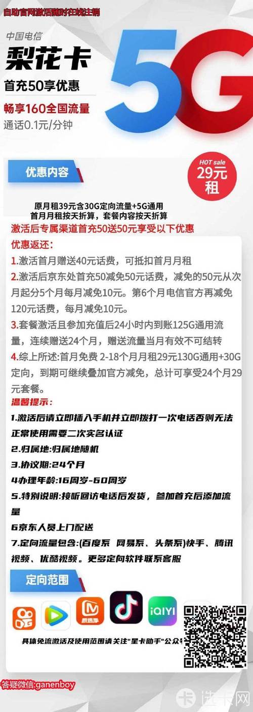 电信王卡申请哪个套餐好?