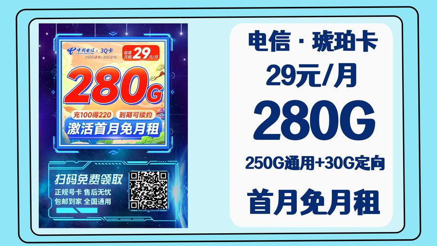 电信卡有哪些月租套餐?