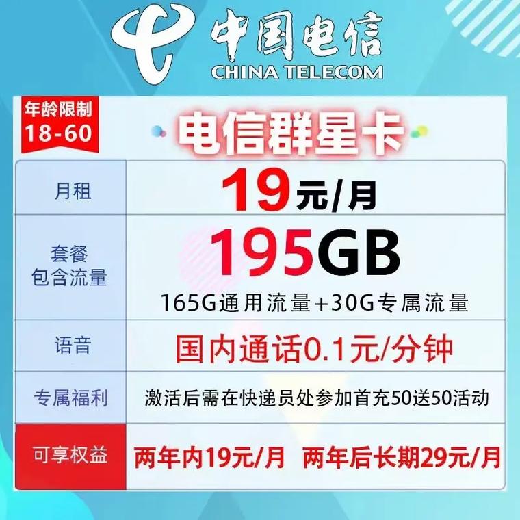 电信卡有哪些套餐类型？