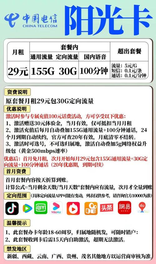 电信流量卡有哪些套餐？