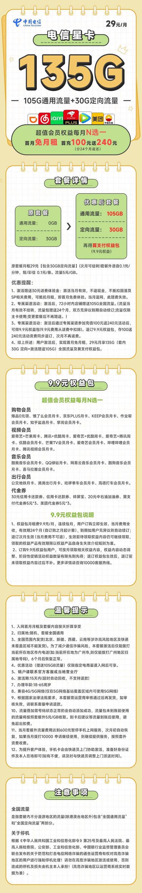 电信卡包月套餐有哪些？