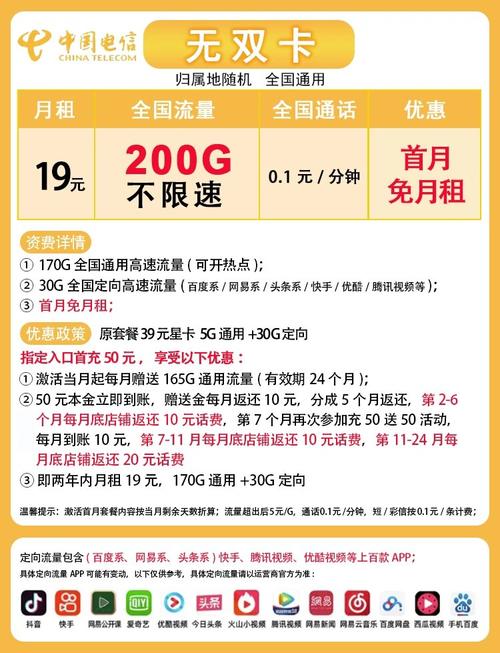 电信卡哪个卡套餐低些好?