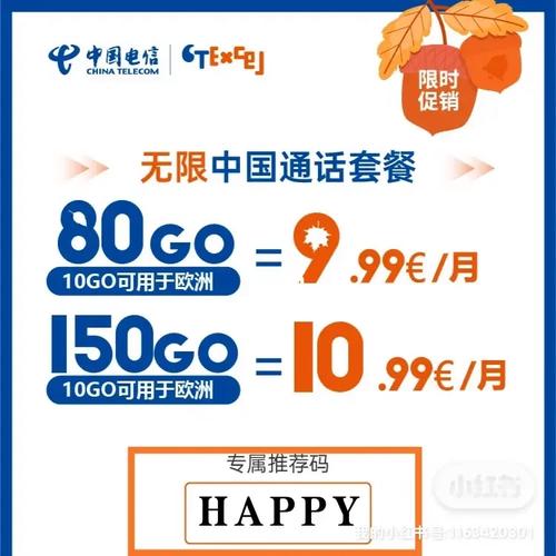 中国电信法国卡哪个套餐?